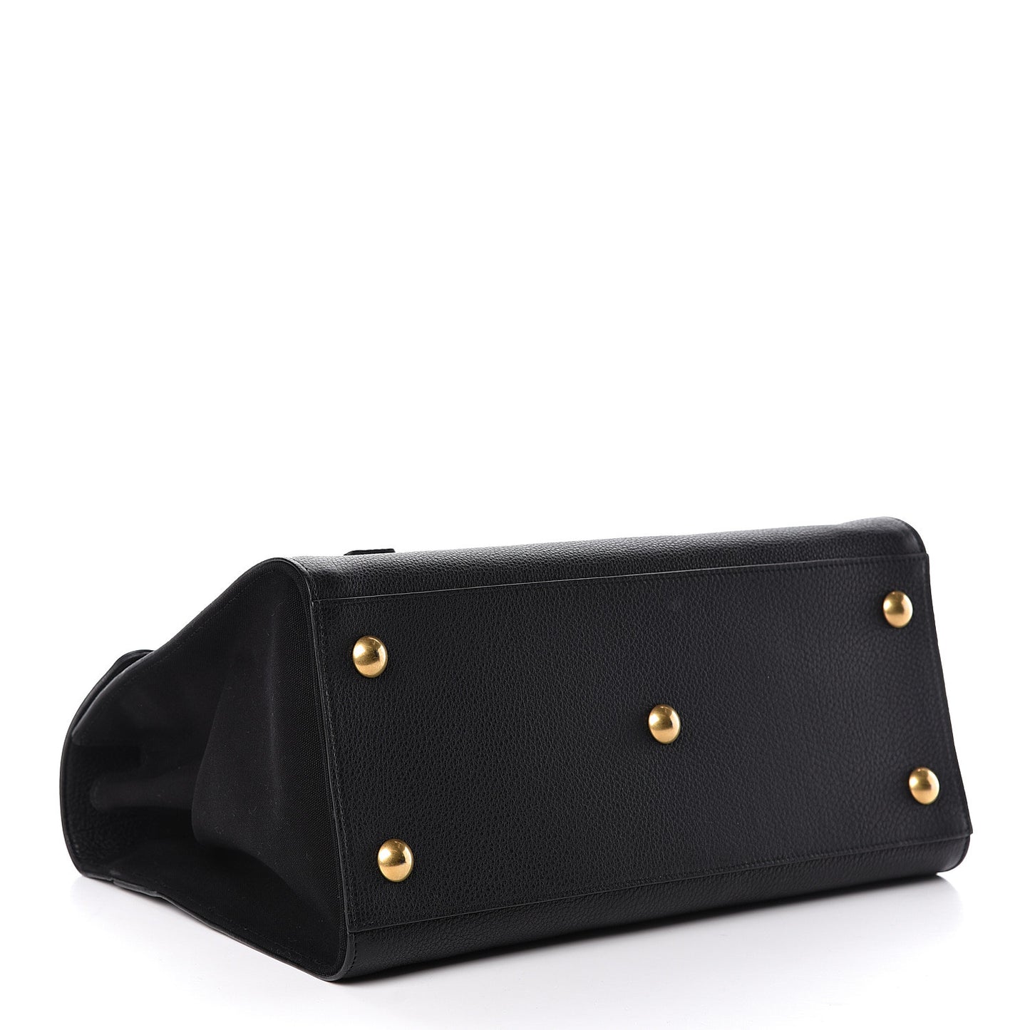 Calfskin Canvas Medium Muse Two Black