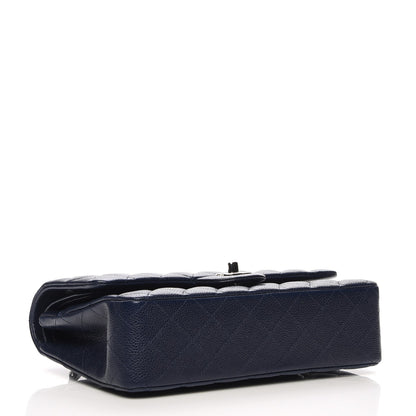 Chanel Caviar Quilted Medium Double Flap Navy 5 of 13