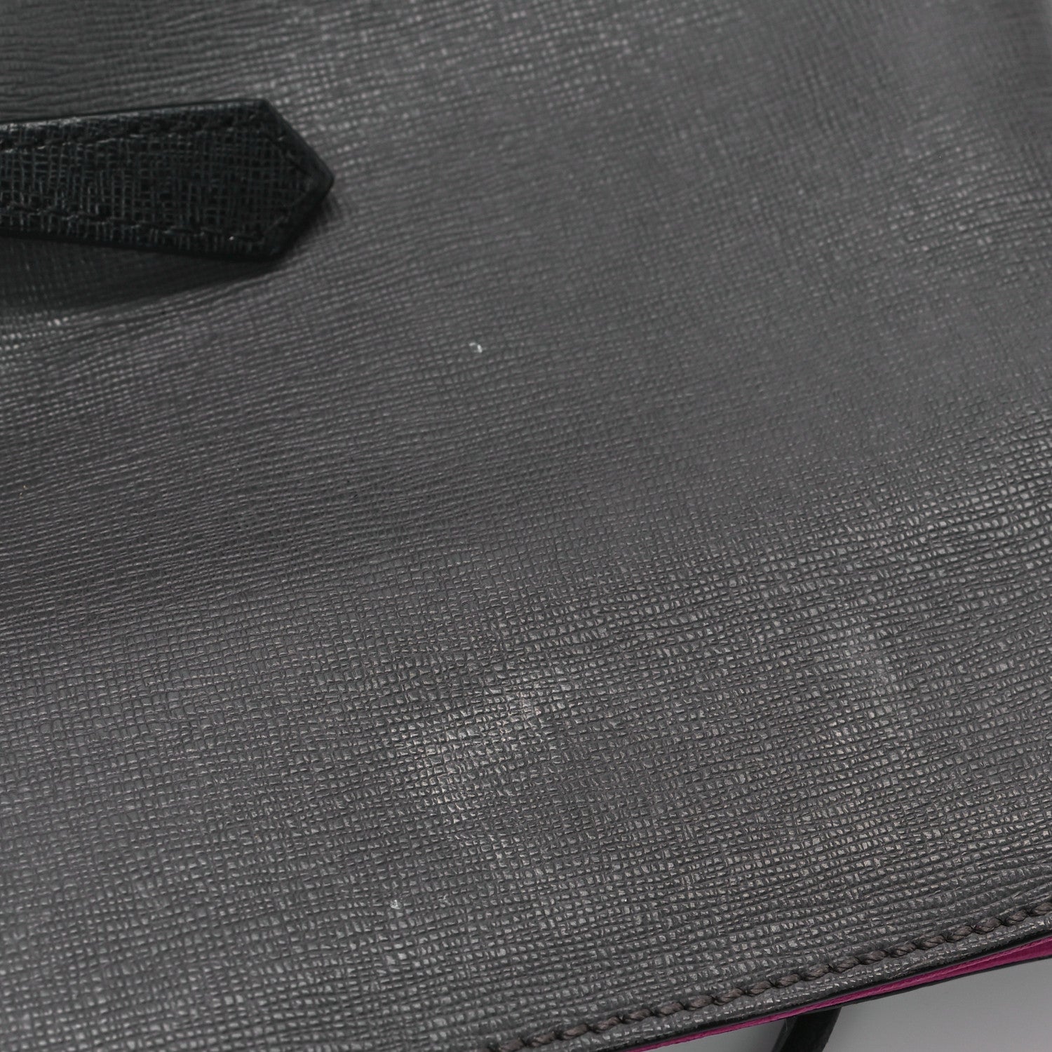 Fendi Vitello Elite Cuoio Monster Buggies Medium Roll Tote Carbone Black Multicolor Magenta 11 of 11