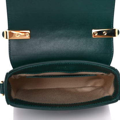 Chloe Shiny Calfskin Suede Mini C Double Carry Green 5 of 11