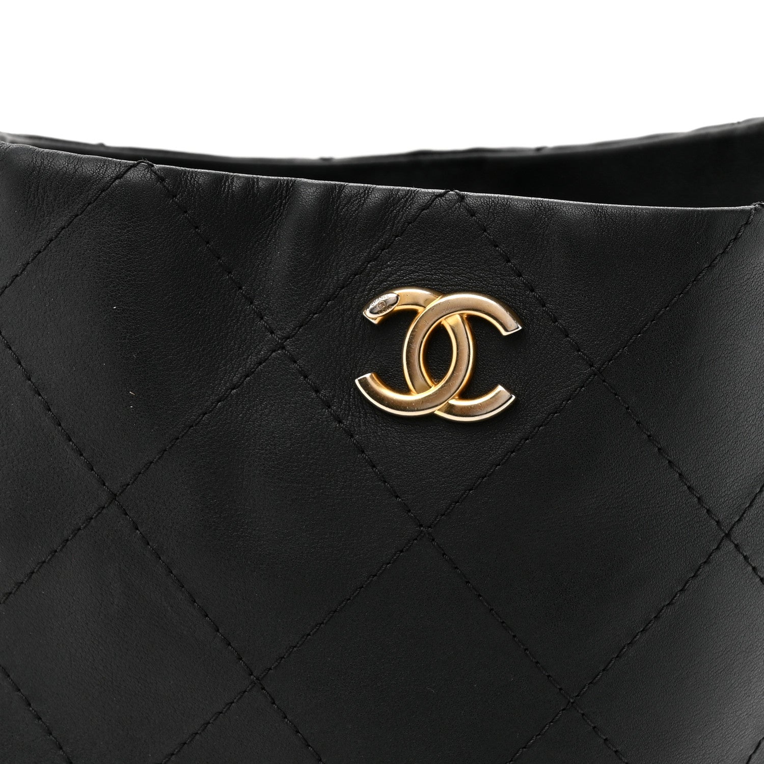 Chanel Calfskin Stitched Hobo Black 7 of 13