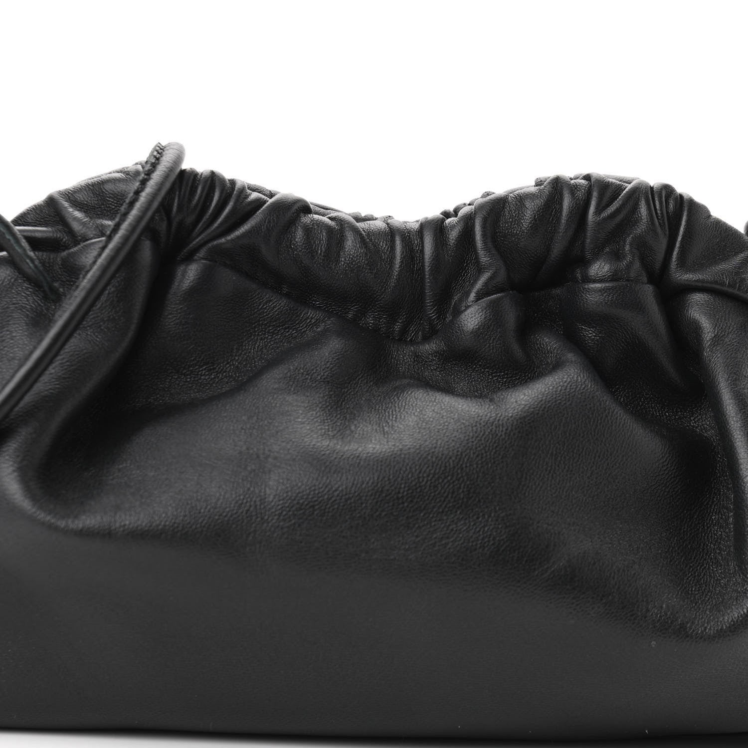 Mansur Gavriel Lambskin Mini Cloud Clutch Black Flamma 7 of 9
