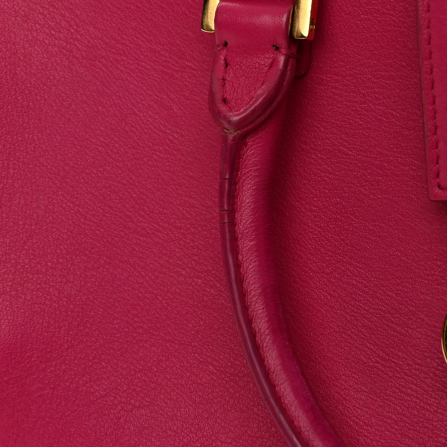 Calfskin Monogram Baby Cabas Fuchsia