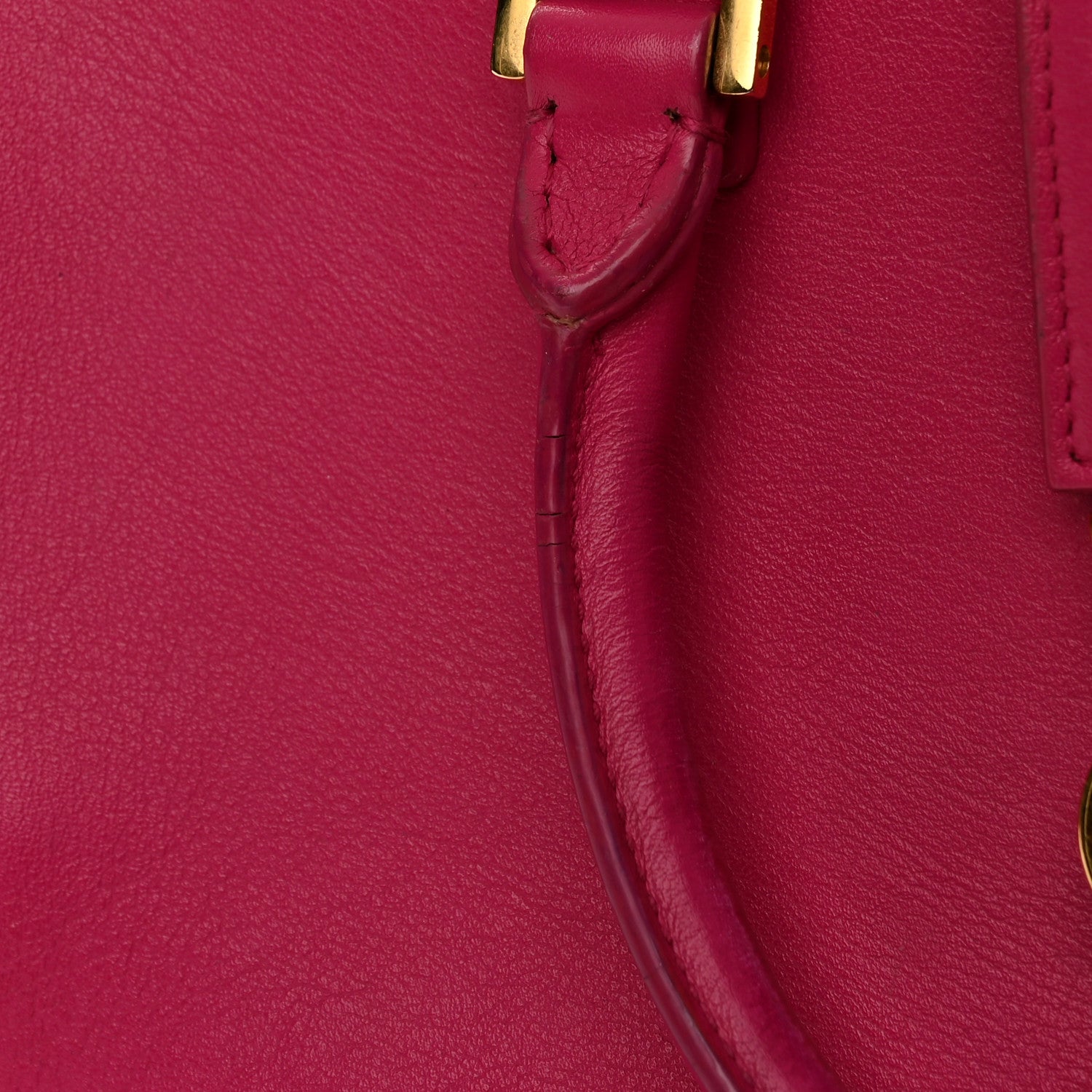 Saint Laurent Calfskin Monogram Baby Cabas Fuchsia 13 of 15