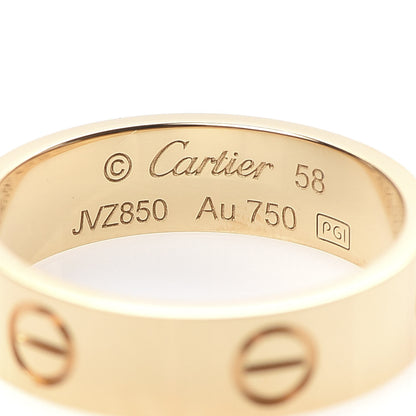 Cartier 18K Yellow Gold 5.5mm LOVE Ring 58 8.5 4 of 6