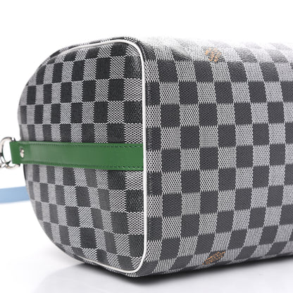 Louis Vuitton Damier Speedy Bandouliere 30 Black White 9 of 9