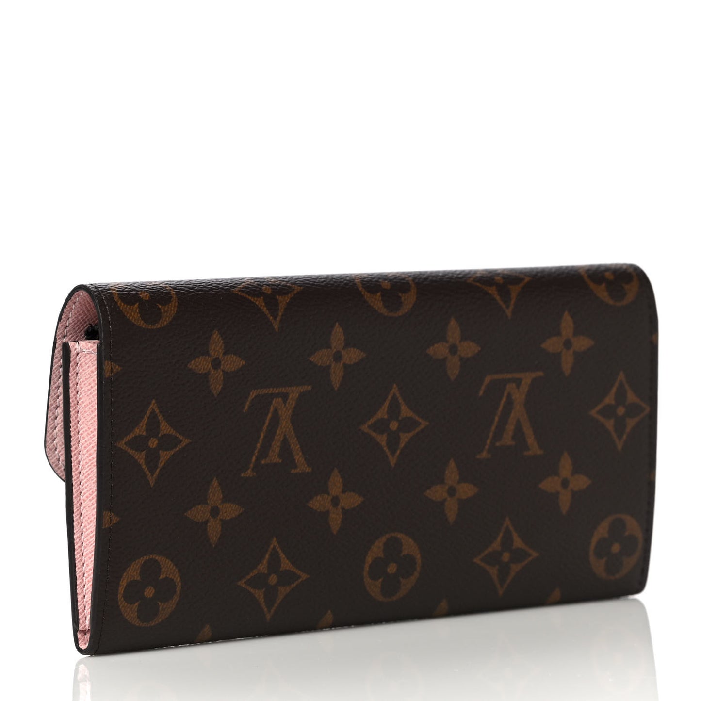 Monogram Emilie Wallet Rose Ballerine