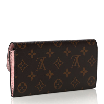 Louis Vuitton Monogram Emilie Wallet Rose Ballerine 2 of 12