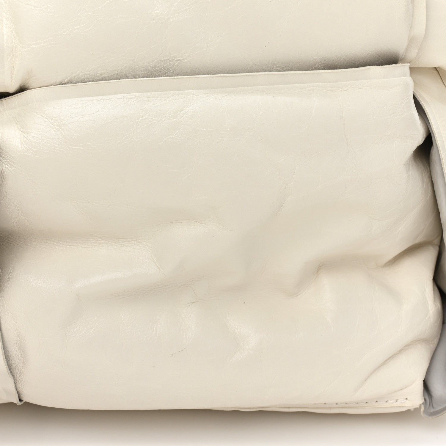 Bottega Veneta Calfskin Maxi Intrecciato BV Squash Tote White 11 of 11