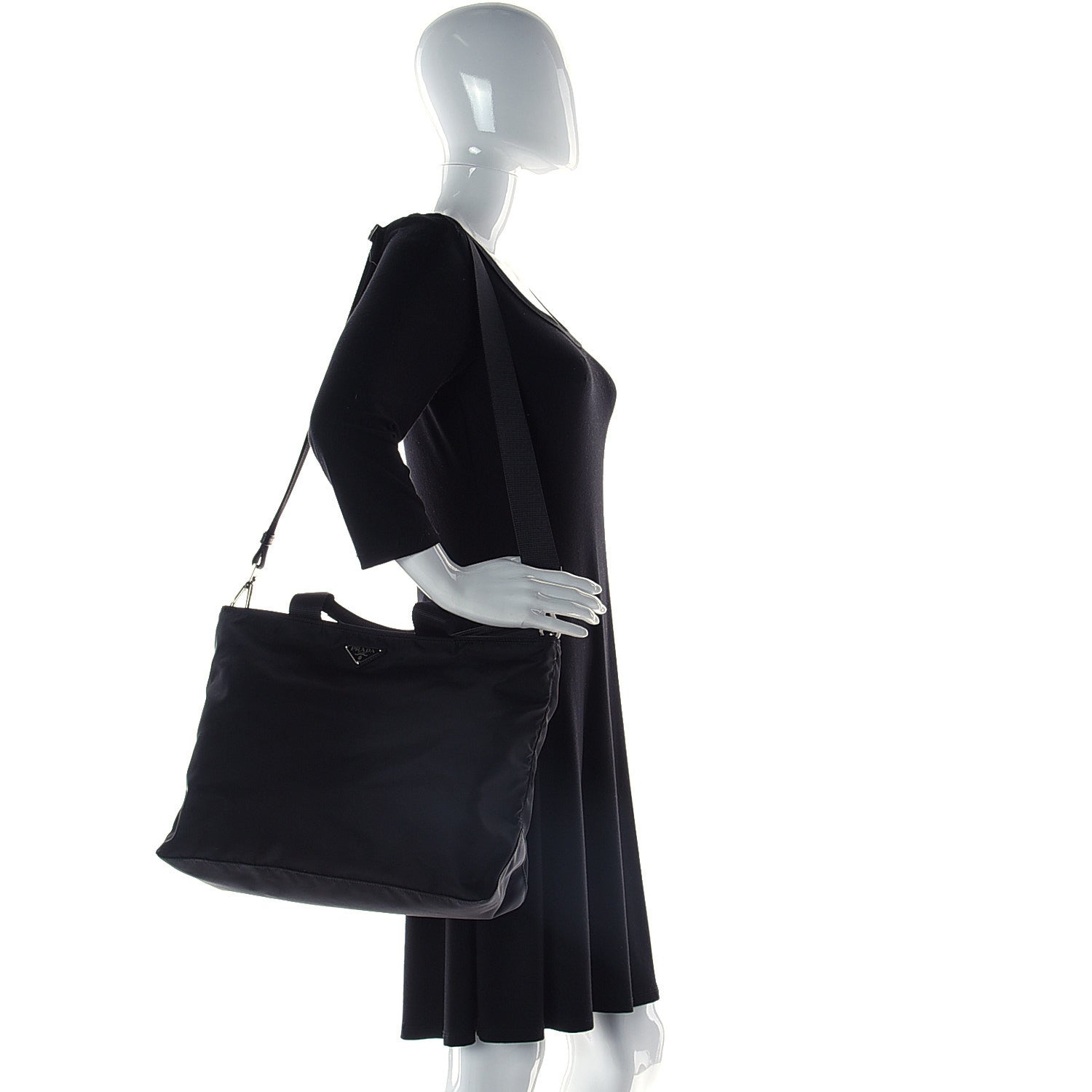 Prada Nylon Vela Tote Black 3 of 11