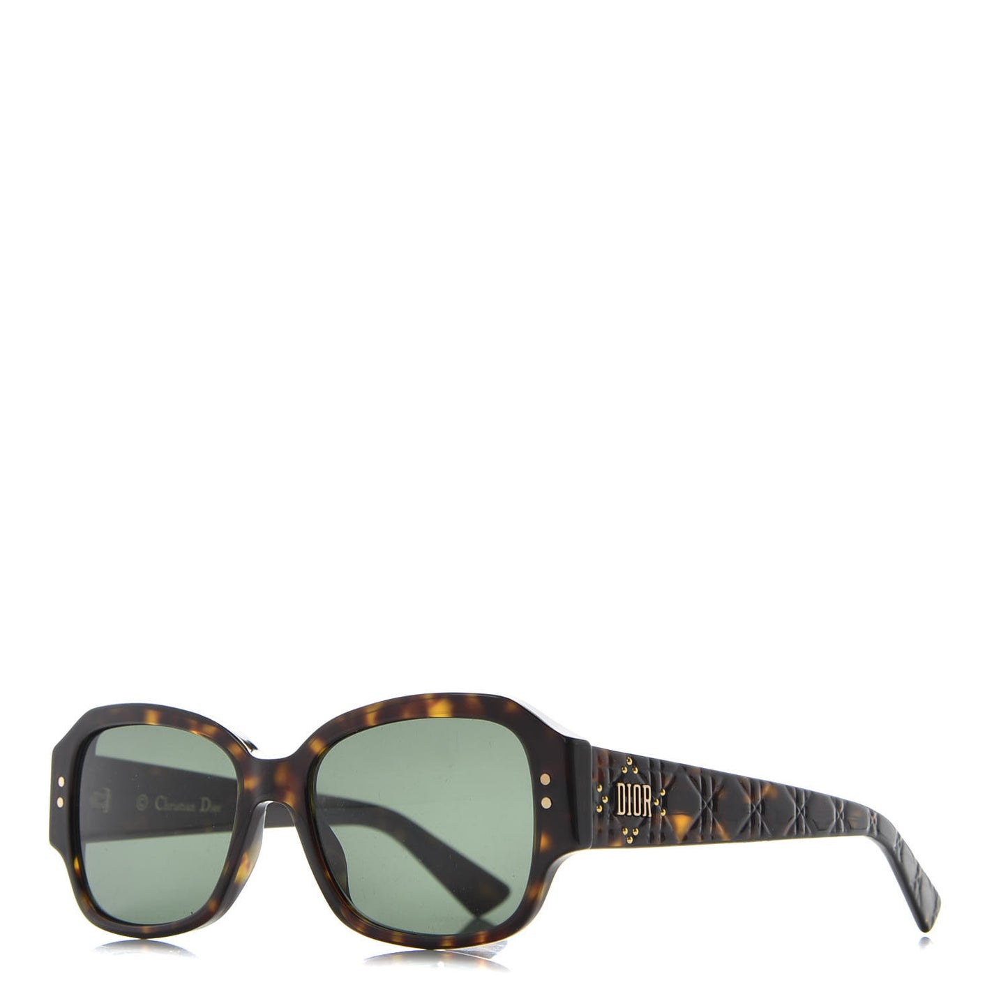 Acetate Cannage Lady Dior Studs 5 Sunglasses Havana
