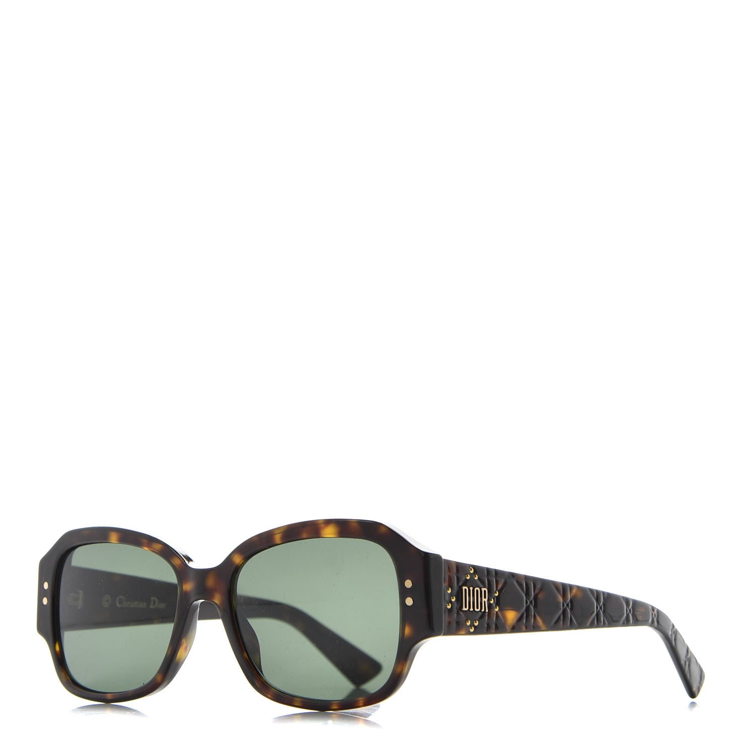 Christian Dior Acetate Cannage Lady Dior Studs 5 Sunglasses Havana 1 of 7