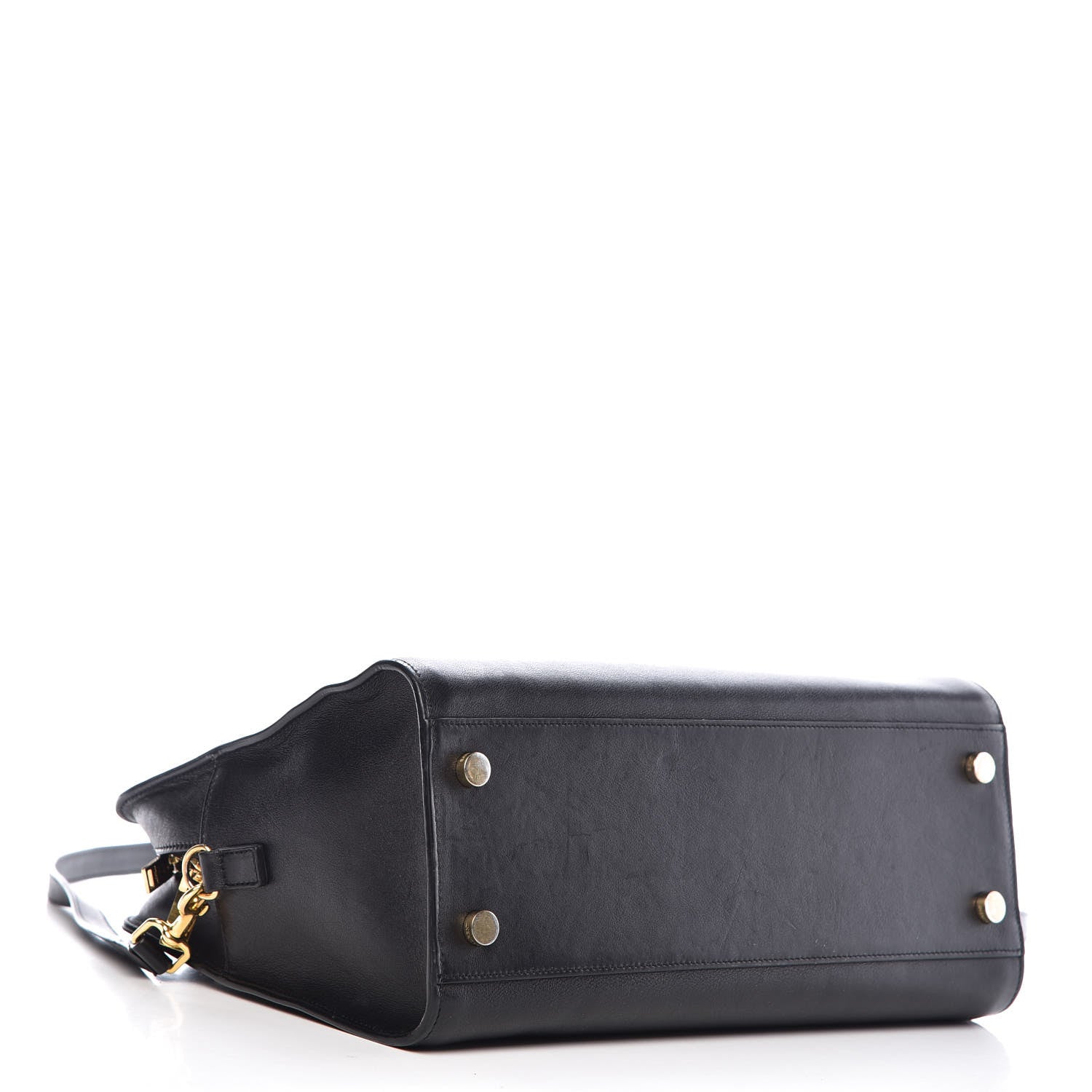 Saint Laurent Smooth Calfskin Small Monogram Cabas Black 4 of 15