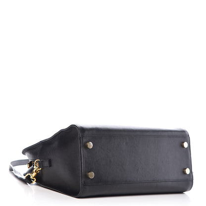 Saint Laurent Smooth Calfskin Small Monogram Cabas Black 4 of 15
