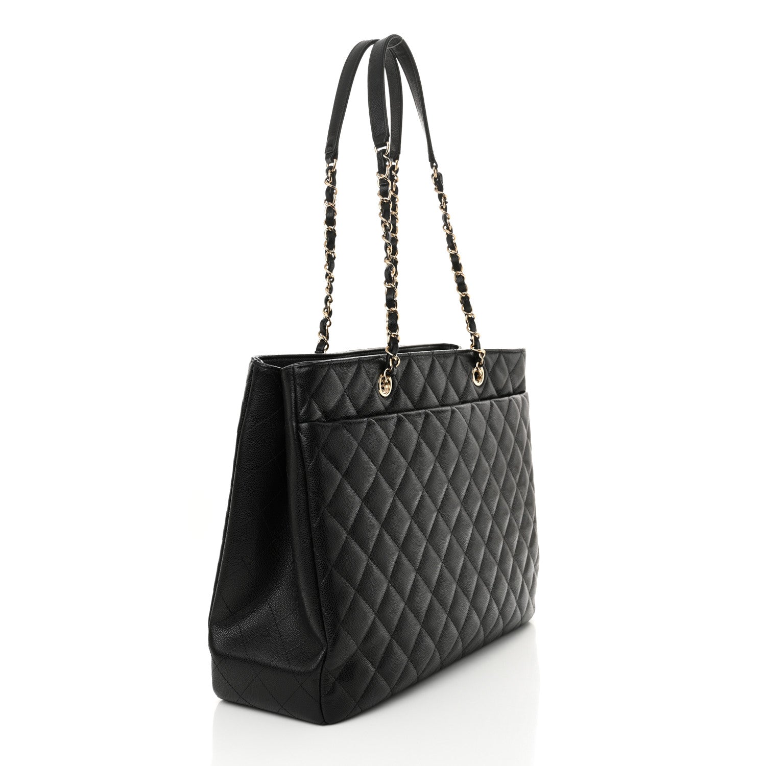 Chanel Caviar Quilted Large Shopping Tote Black 3 of 12