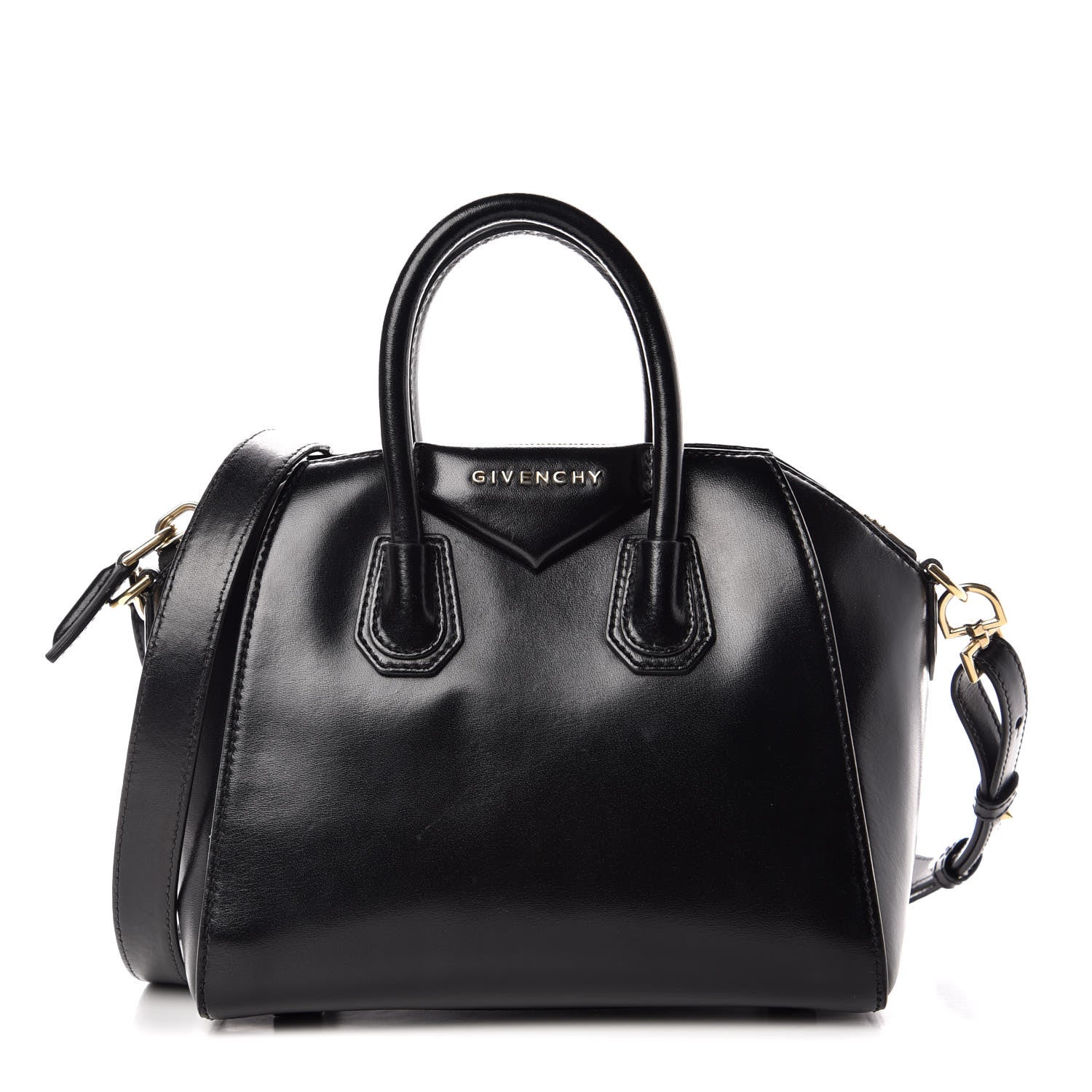 Givenchy Shiny Lord Calfskin Mini Antigona Black 1 of 18