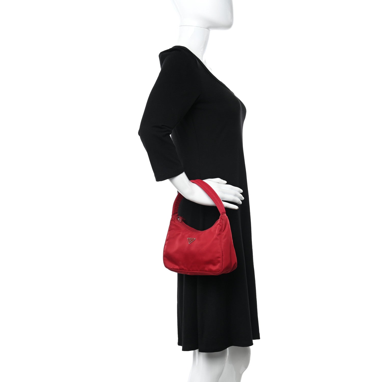 Prada Tessuto Nylon Mini Re-Edition 2000 Bag Rosso 2 of 12
