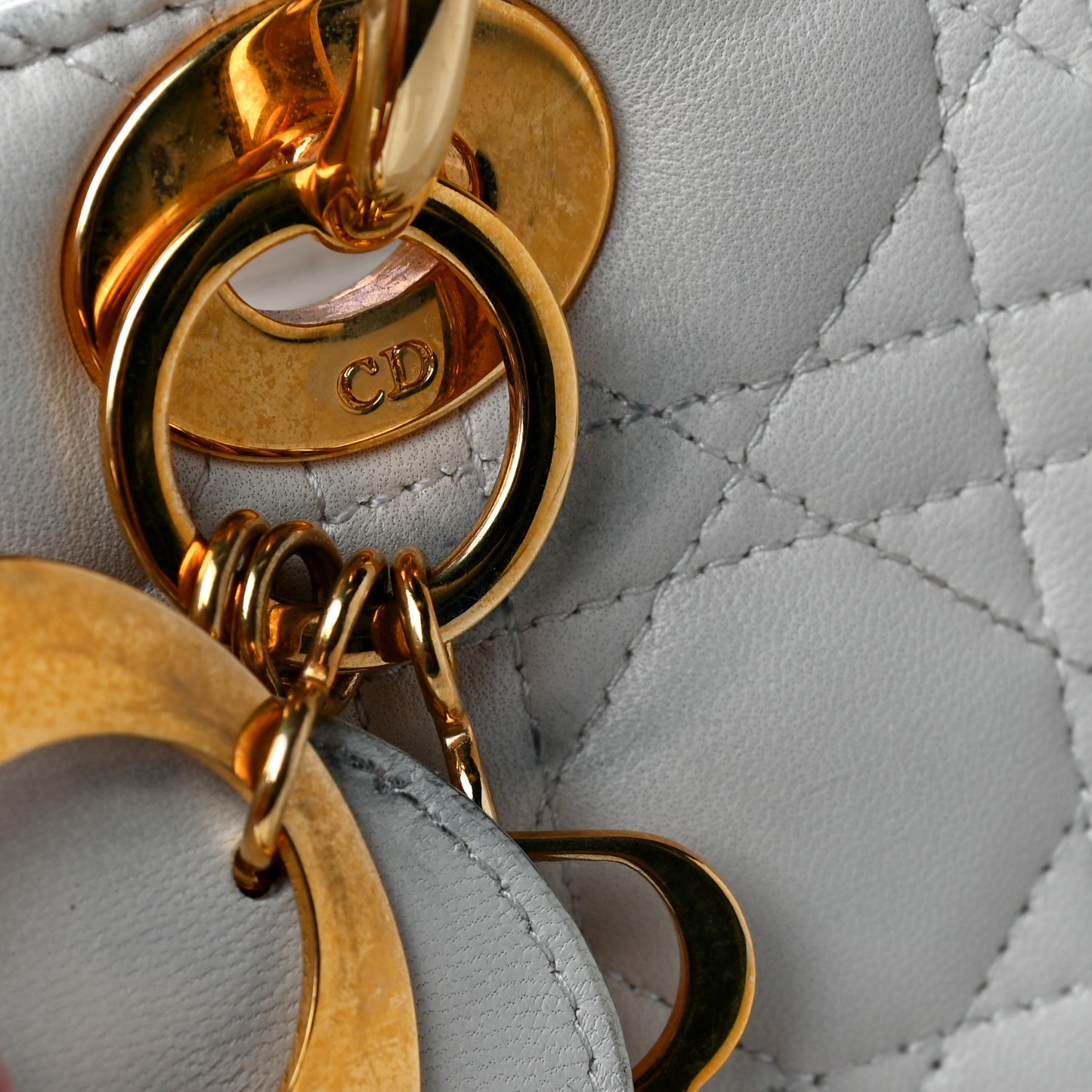 Lambskin Cannage Large Lady Dior Light Beige