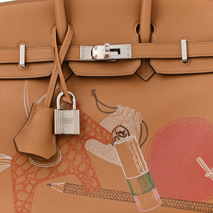 Hermes Swift In & Out Birkin 25 Biscuit 9 of 12
