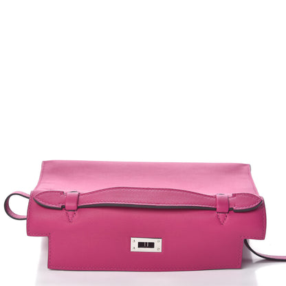 Hermes Swift Kelly Pochette Clutch Rose Pourpre 19 of 27