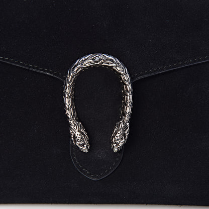 Gucci Suede Mini Dionysus Chain Wallet Black 10 of 14