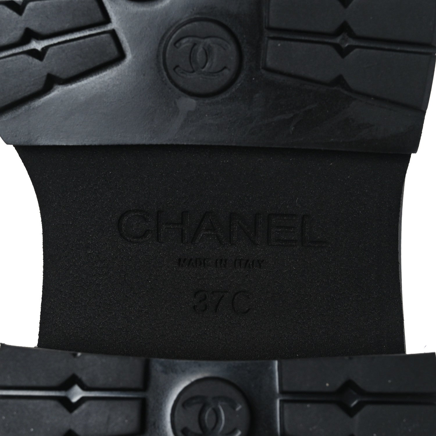 Chanel Calfskin Patent Cap Toe Quilted Short Boots 37 Brown Black 7 of 7