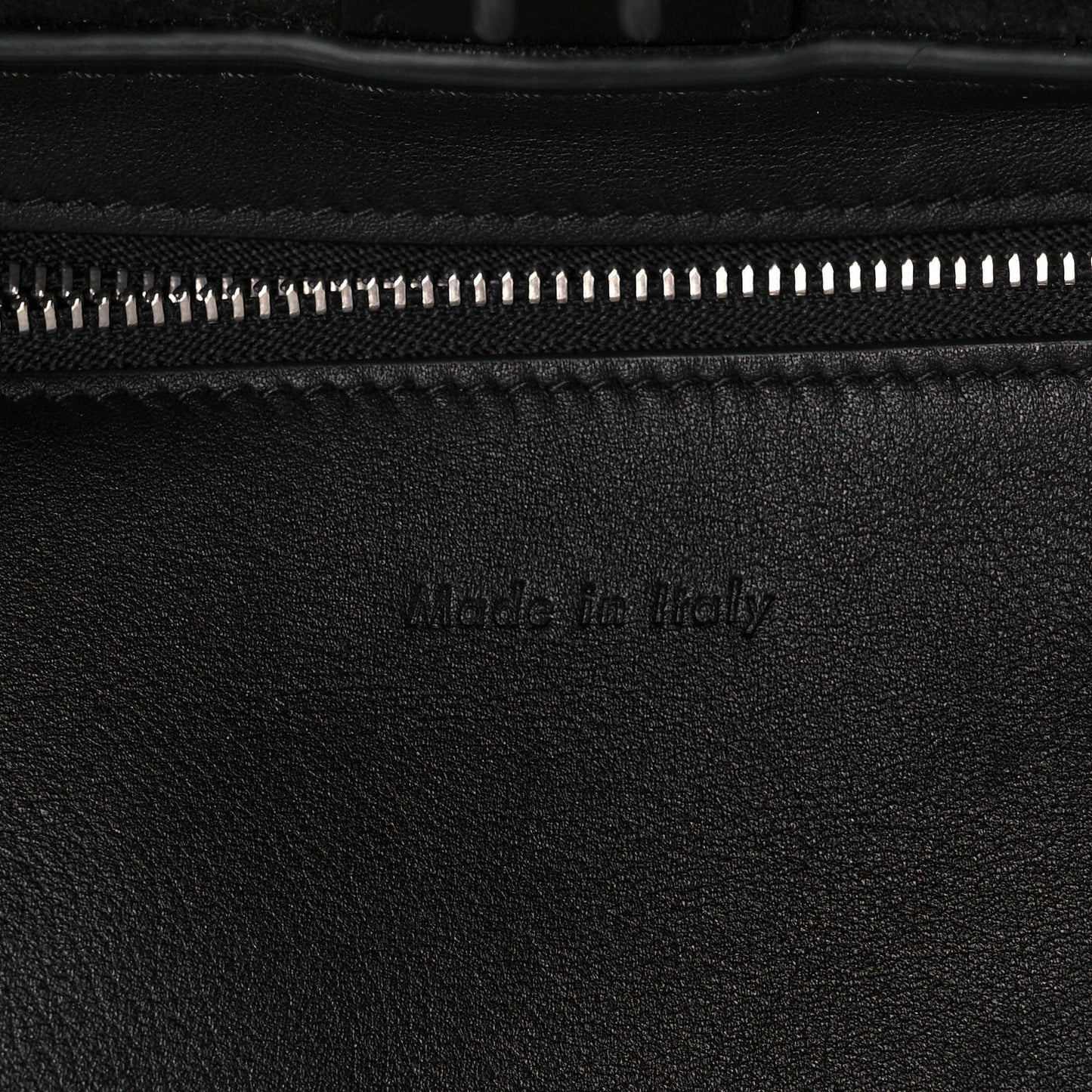 Supple Grained Calfskin Small Long Strap Big Bag Black