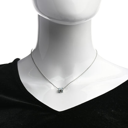Hermes Lacquered Palladium Mini Pop H Pendant Necklace Bleu Zephyr 2 of 5