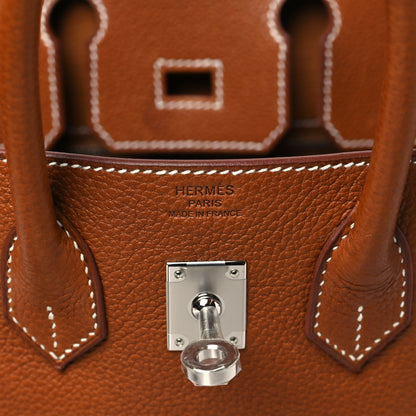 Hermes Natural Barenia Faubourg Birkin 25 Fauve 7 of 12