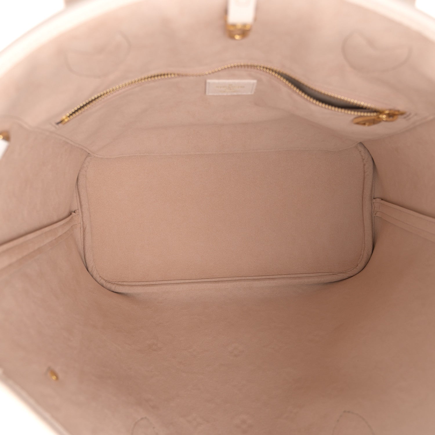 Louis Vuitton Empreinte Monogram Spring In The City Neverfull MM Kaki Beige Cream 5 of 10