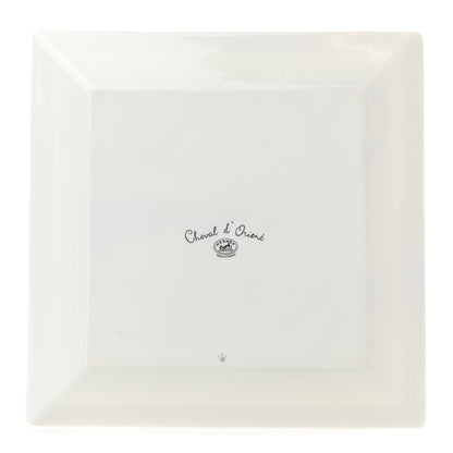 Hermes Porcelain Cheval d’Orient Square Plate 3 of 6