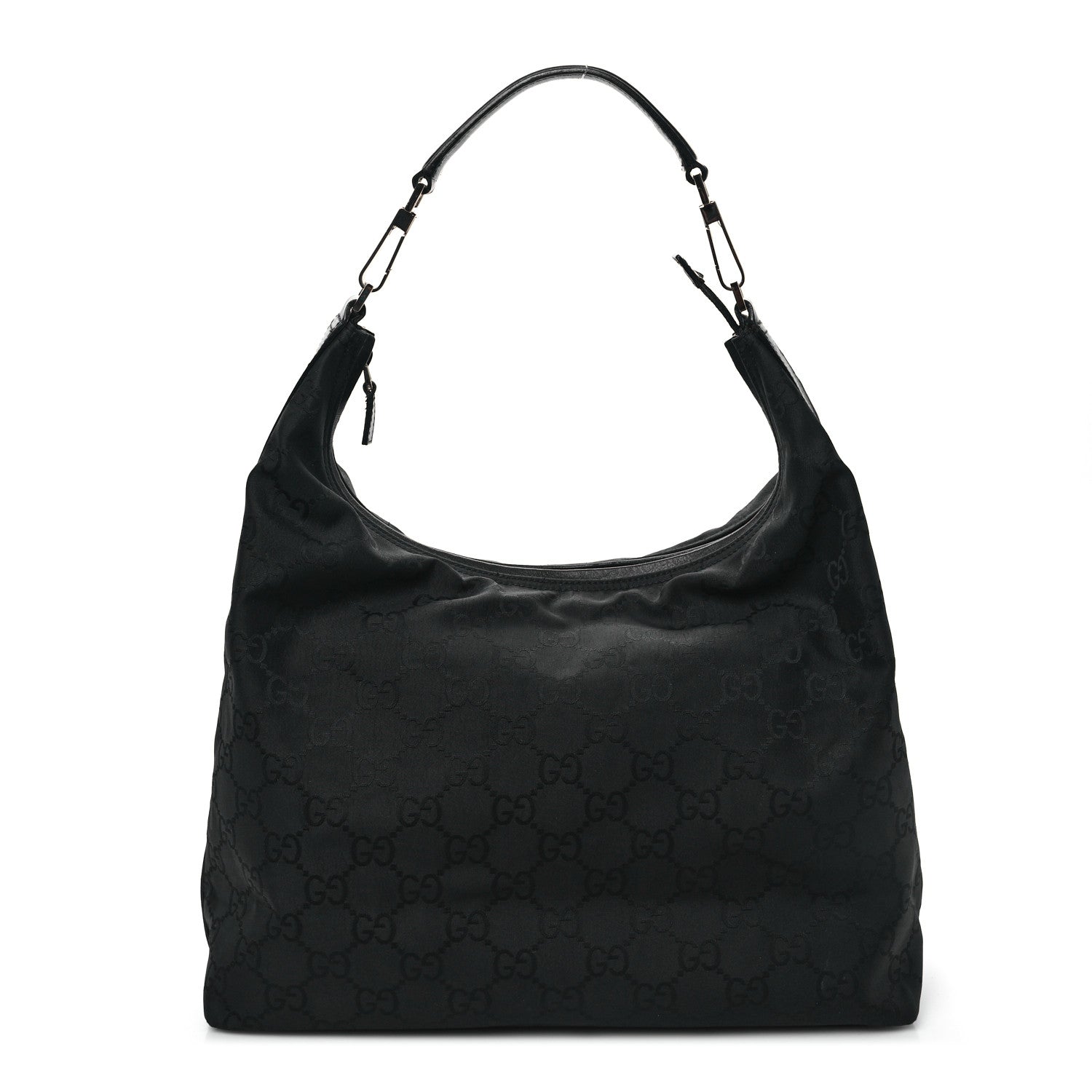 Gucci Nylon Monogram Hobo Black 1 of 12