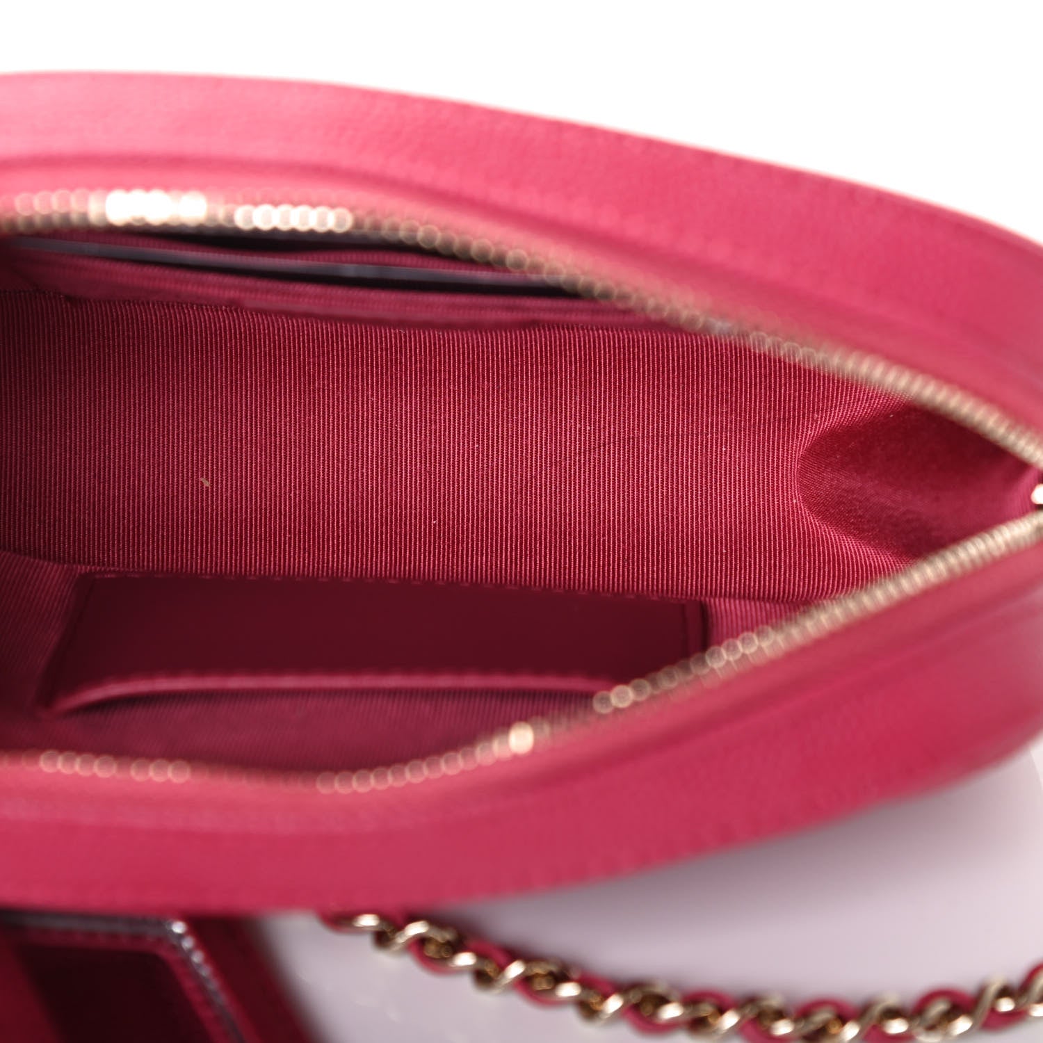 Chanel Caviar Quilted Camera Case Dark Pink 4 of 4