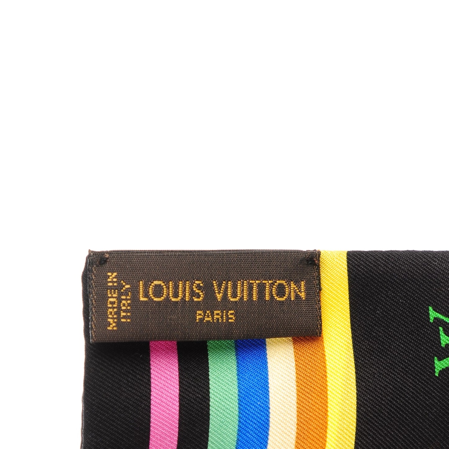 Silk Monogram Multicolor Bandeau Black
