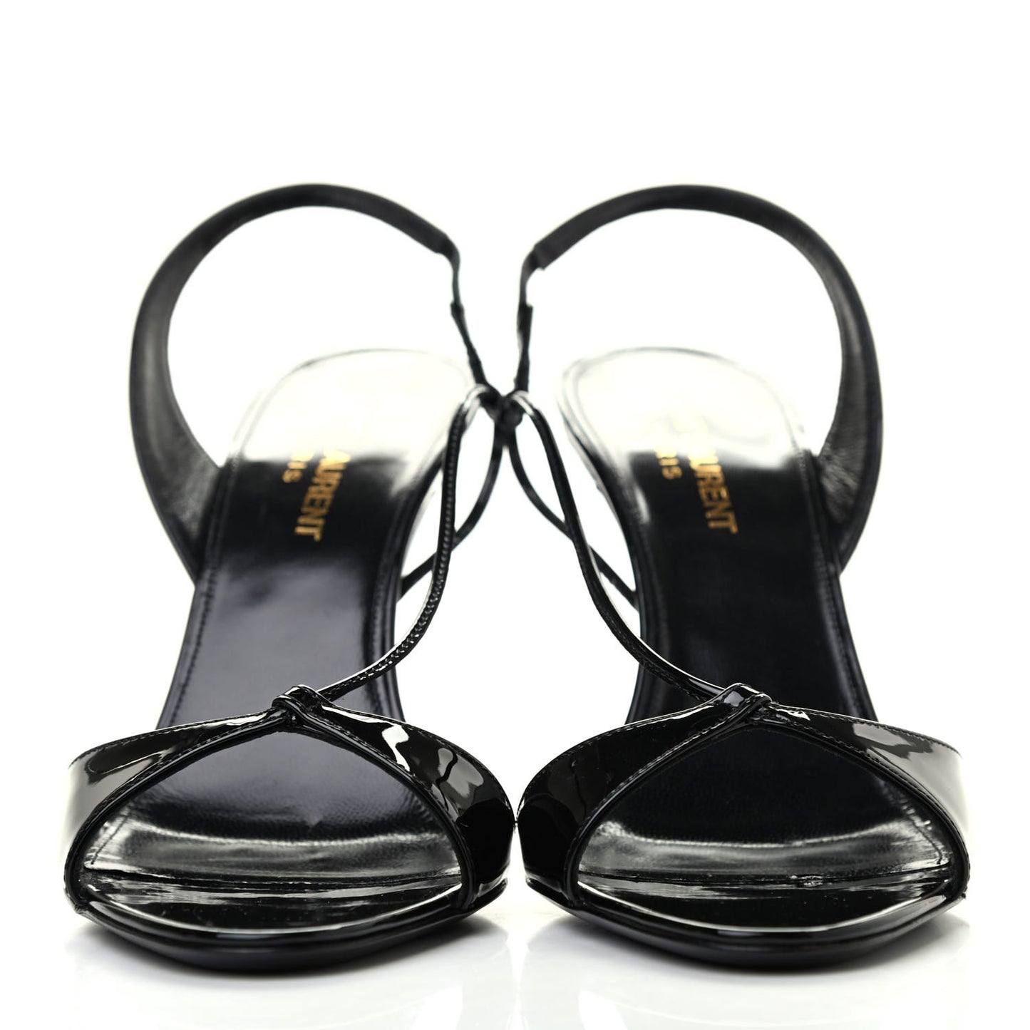 Patent Calfskin Anouk 110 Sandals 37 Black