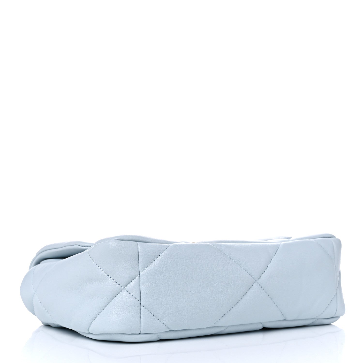 Chanel Lambskin Quilted Medium Chanel 19 Flap Light Blue 3 of 9