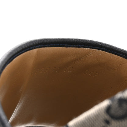 Gucci Canvas GG Monogram Mens Slide Sandals 10 Beige Blue 9 of 9