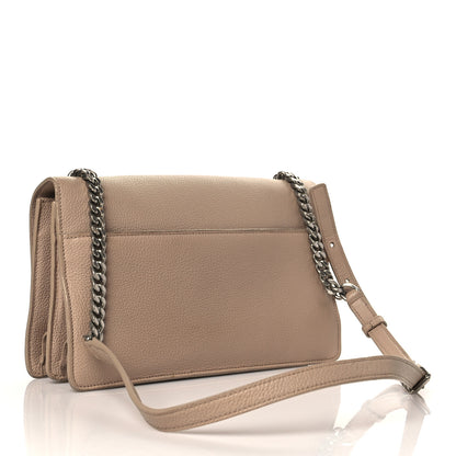 Saint Laurent Grained Calfskin Embossed Monogram Medium Sunset Dark Beige 3 of 10