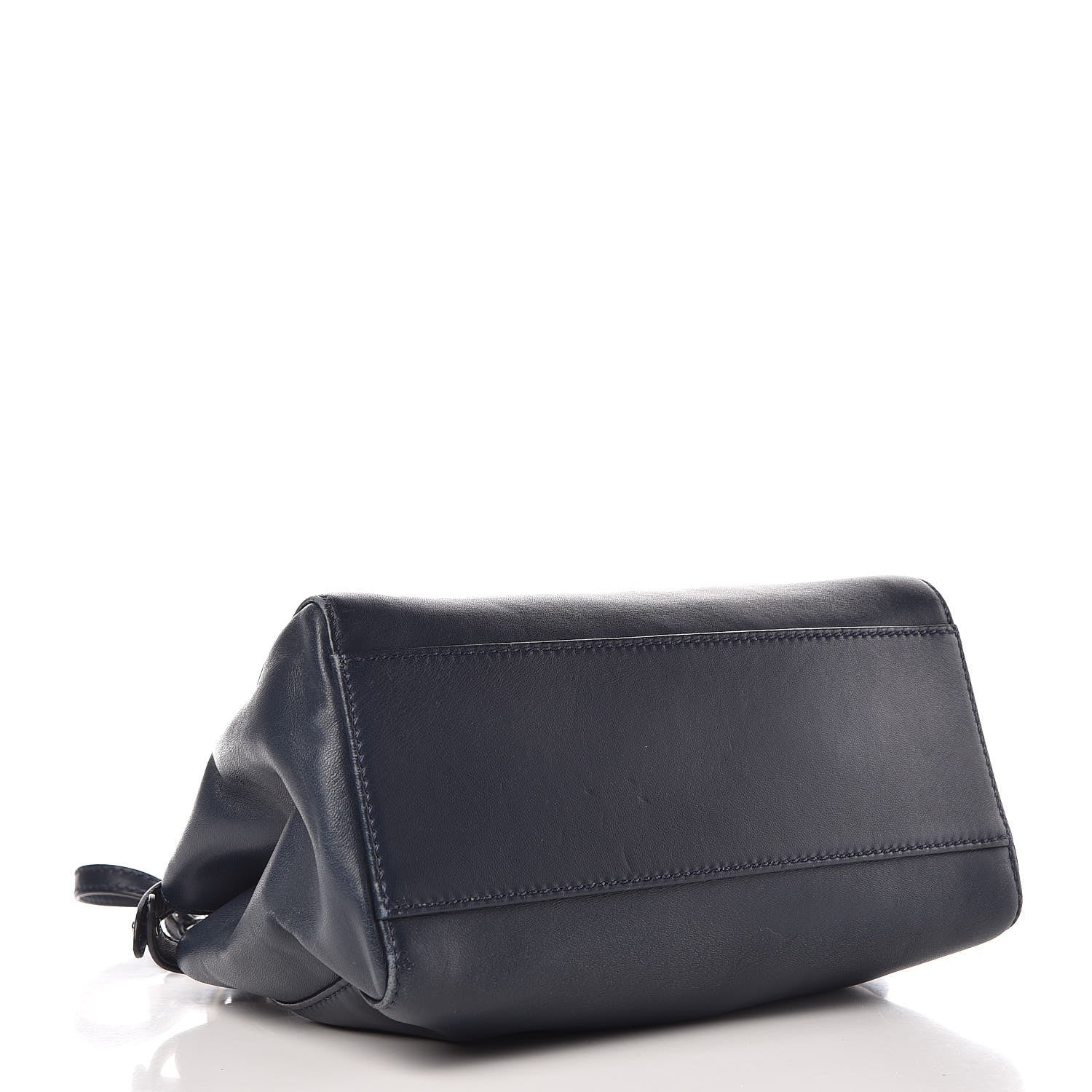 Fendi Nappa Mini Peekaboo Iconic Satchel Dark Blue 5 of 16