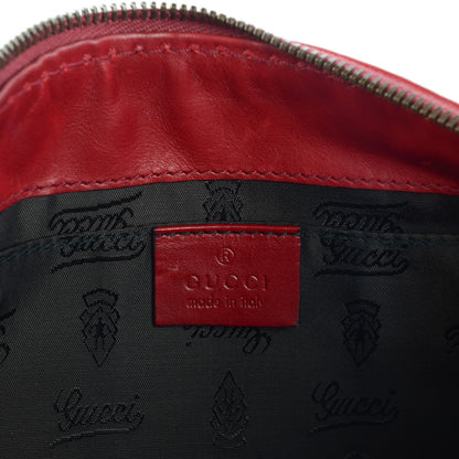 Gucci Calfskin Studded Babouska Clutch Red 12 of 14
