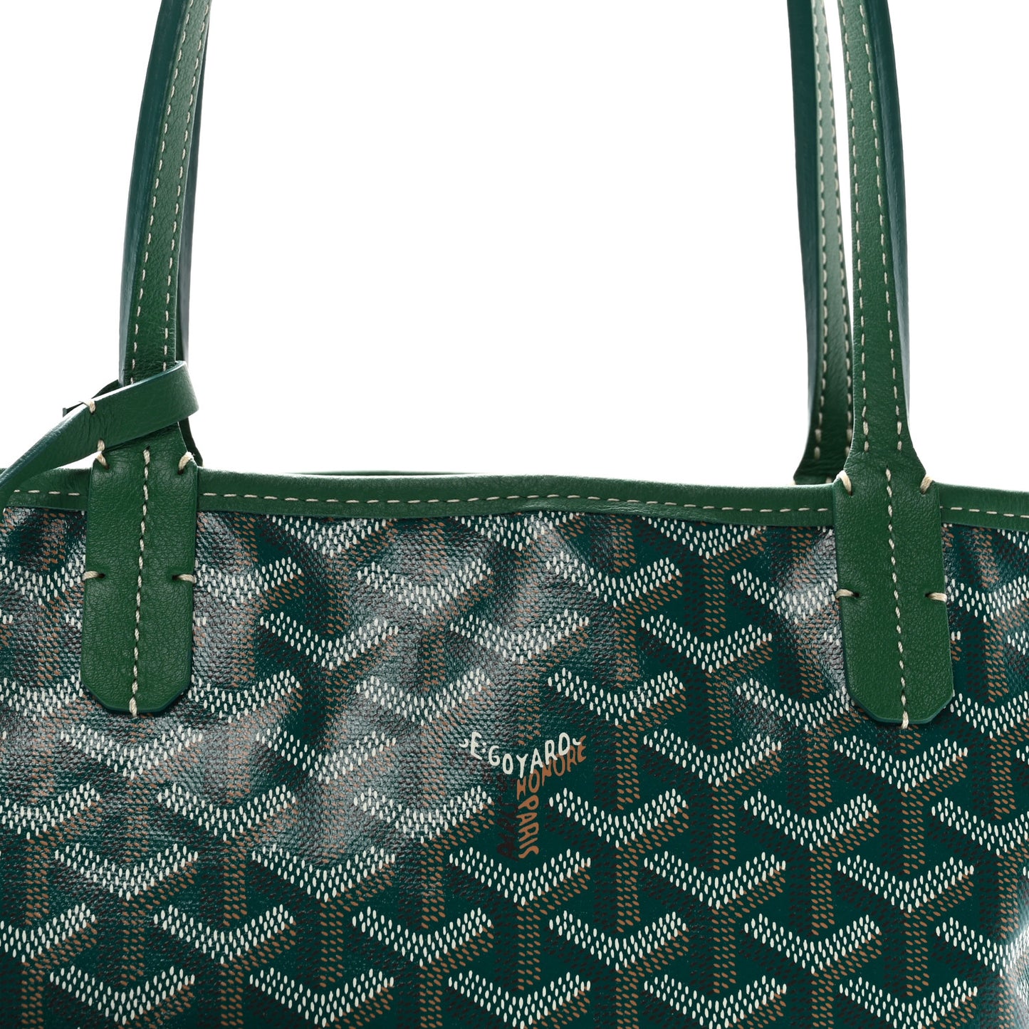 Goyardine Reversible Mini Anjou Green