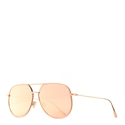 Christian Dior Metal Dior By Dior 2 Sunglasses Gold 1 of 6