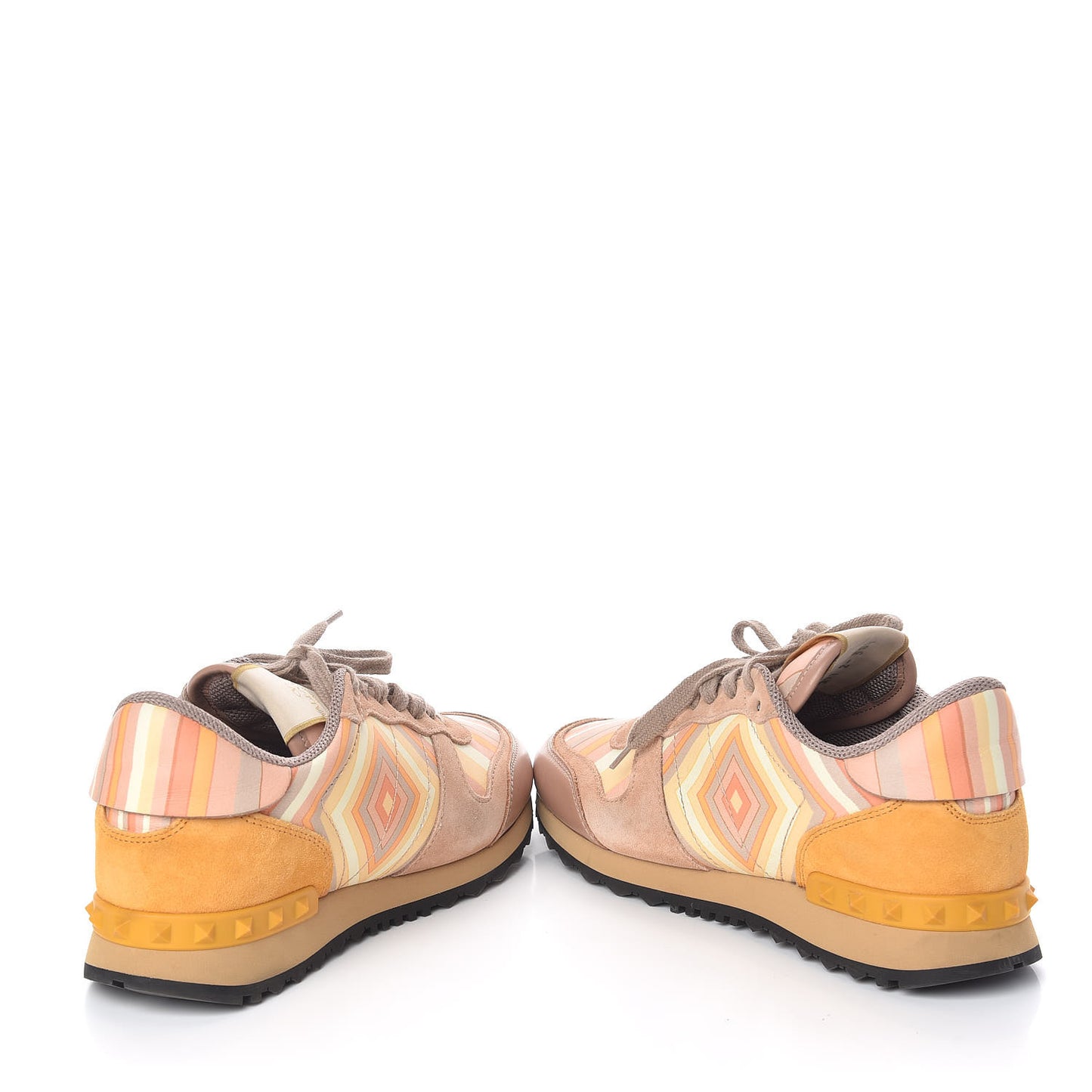 Suede Calfskin Native Couture 1975 Womens Rockrunner Sneakers 38.5 Multicolor
