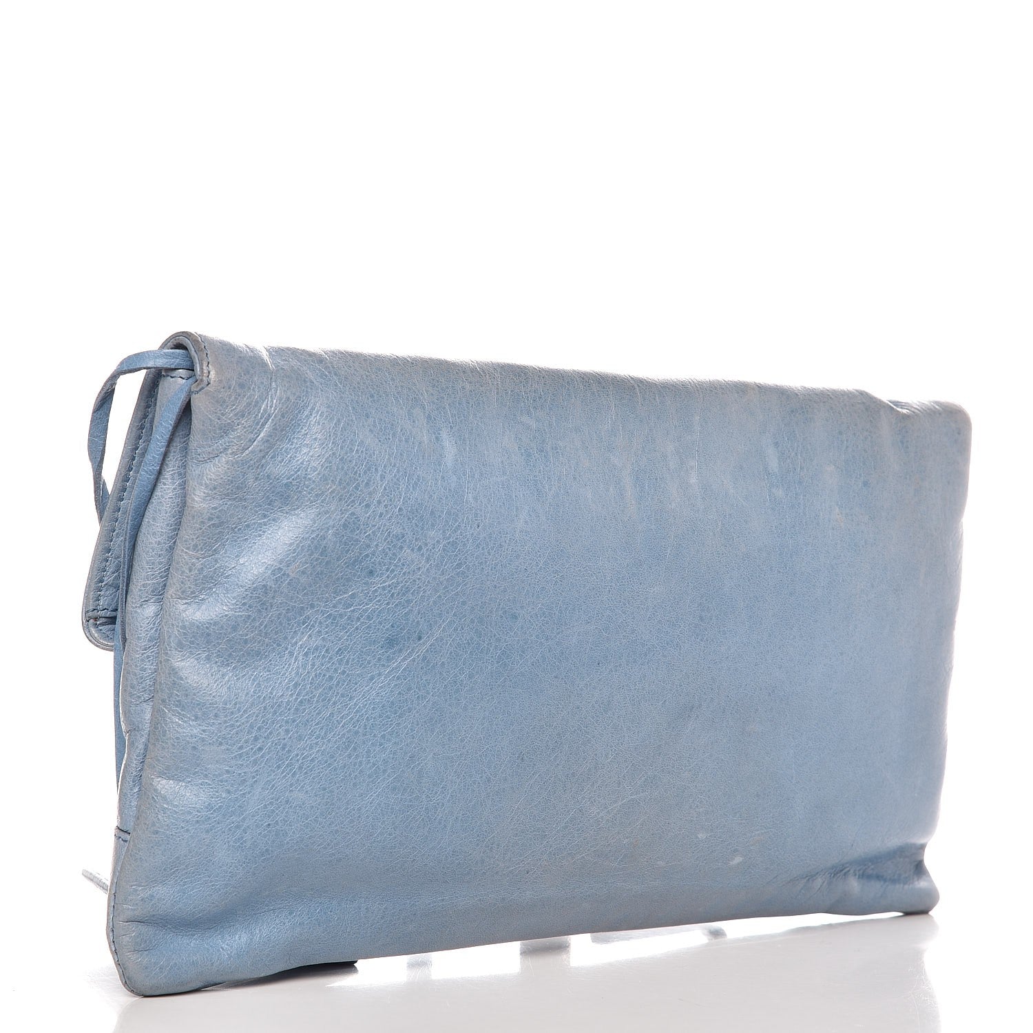 Balenciaga Agneau Classic Hardware Envelope Clutch Atlantique 3 of 11