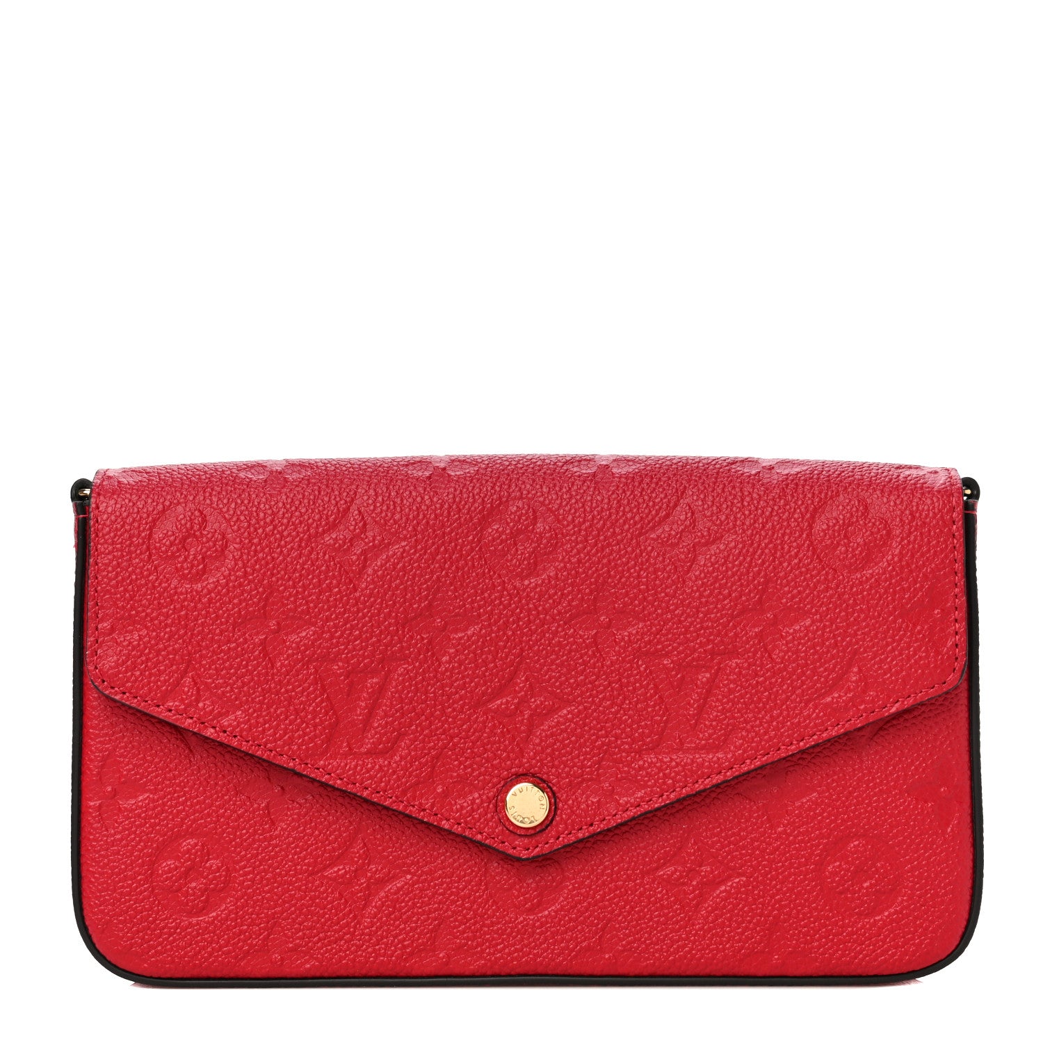 Louis Vuitton Empreinte Pochette Felicie Chain Wallet Scarlet 1 of 10
