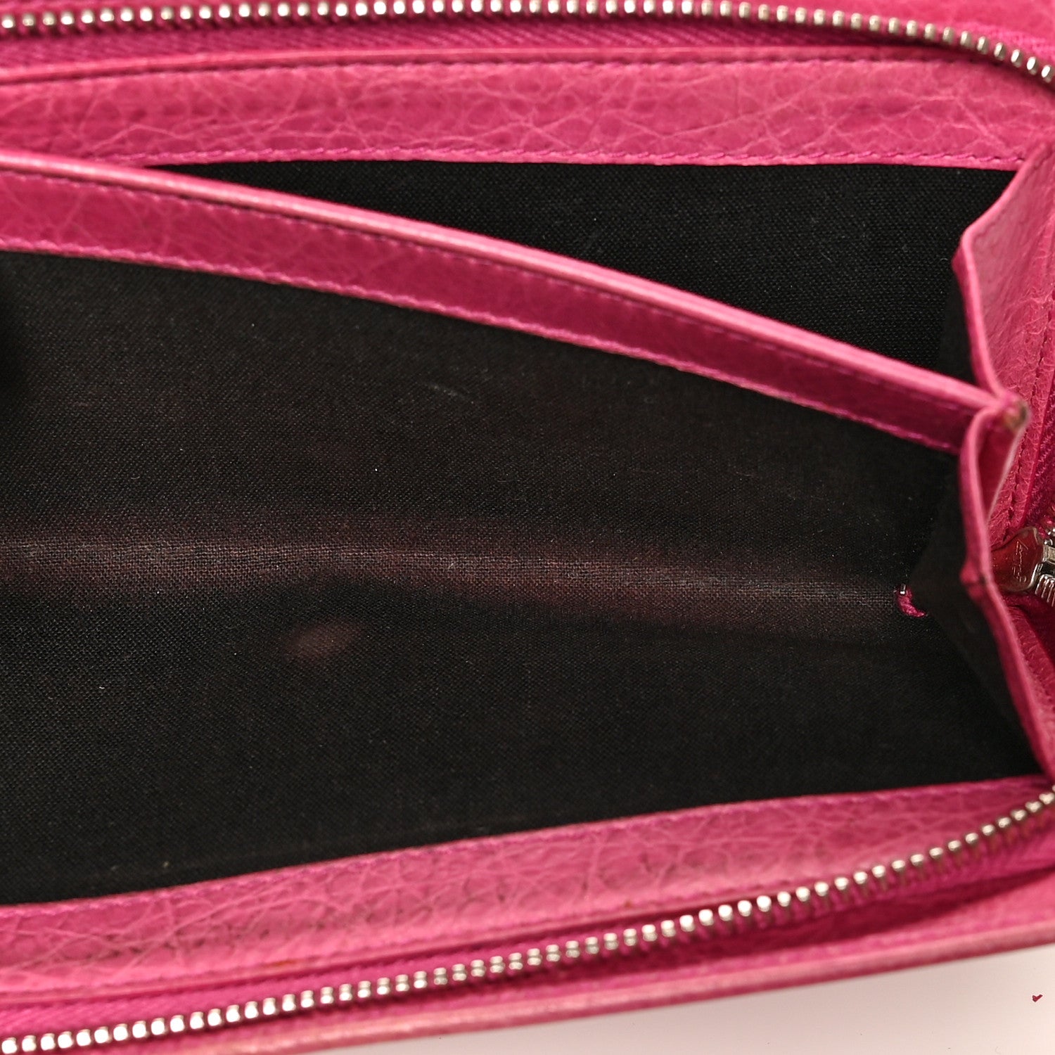 Balenciaga Agneau Giant 12 Silver Hardware Continental Zip Around Wallet Cyclamen 6 of 16