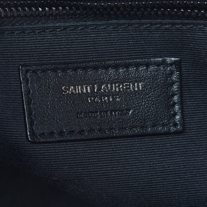 Saint Laurent Crinkled Calfskin Matelasse Monogram Medium Niki Chain Satchel Black 6 of 8
