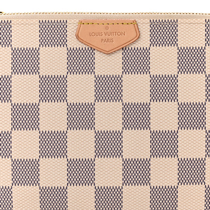 Louis Vuitton Damier Azur Double Zip Pochette 7 of 11