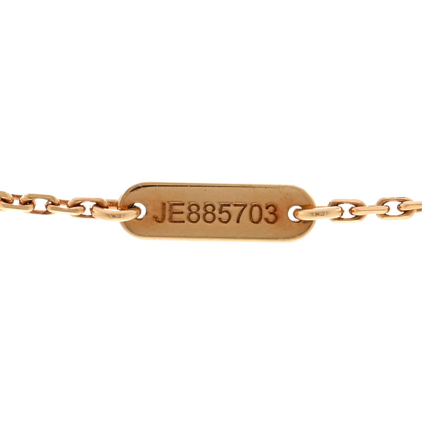 18K Yellow Gold Carnelian Vintage Alhambra Pendant Necklace