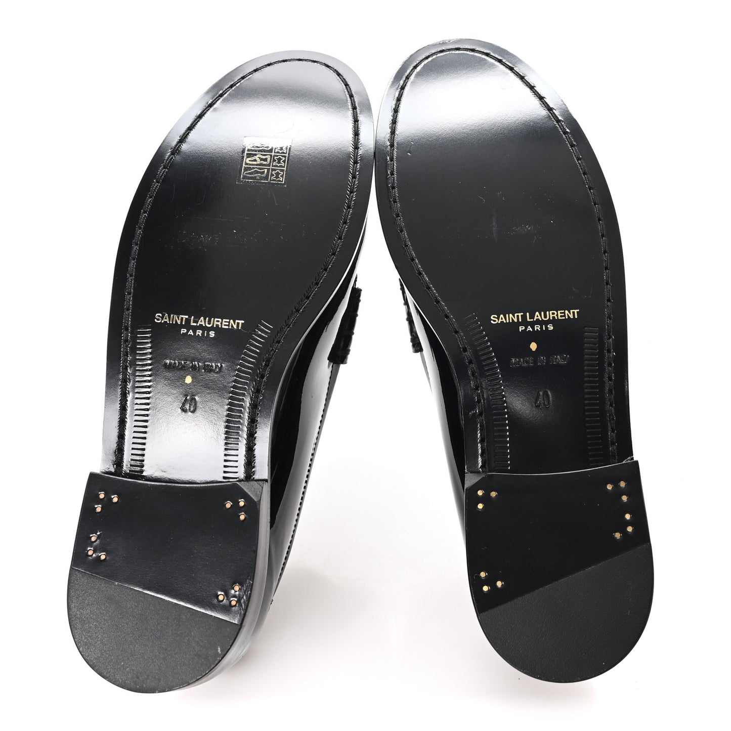 Patent Le Loafer 15 Penny Slippers 40 Black
